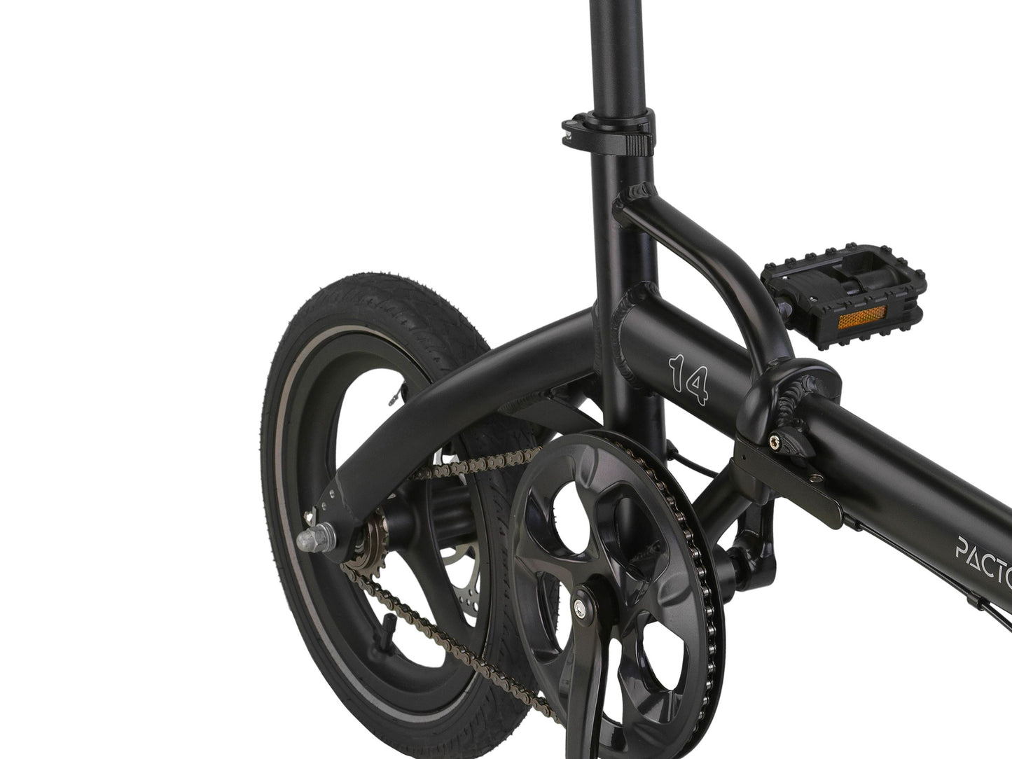 PACTO - 14 - Folding Bike - Black/ Army Green