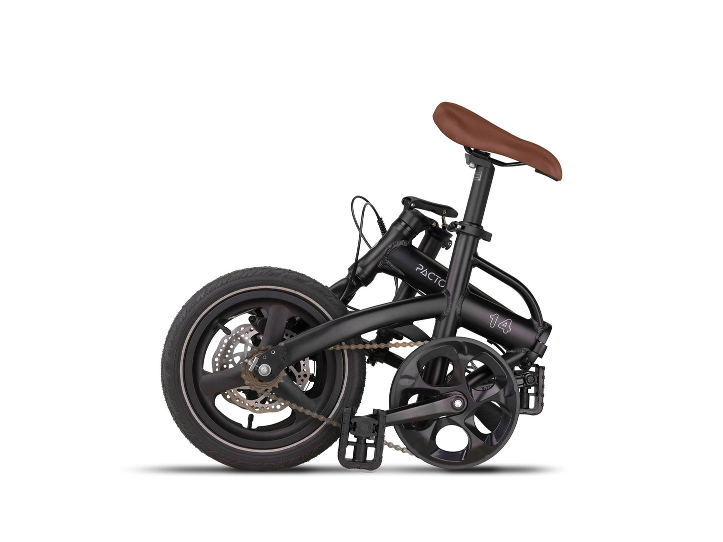 PACTO - 14 - Folding Bike - Black/ Army Green