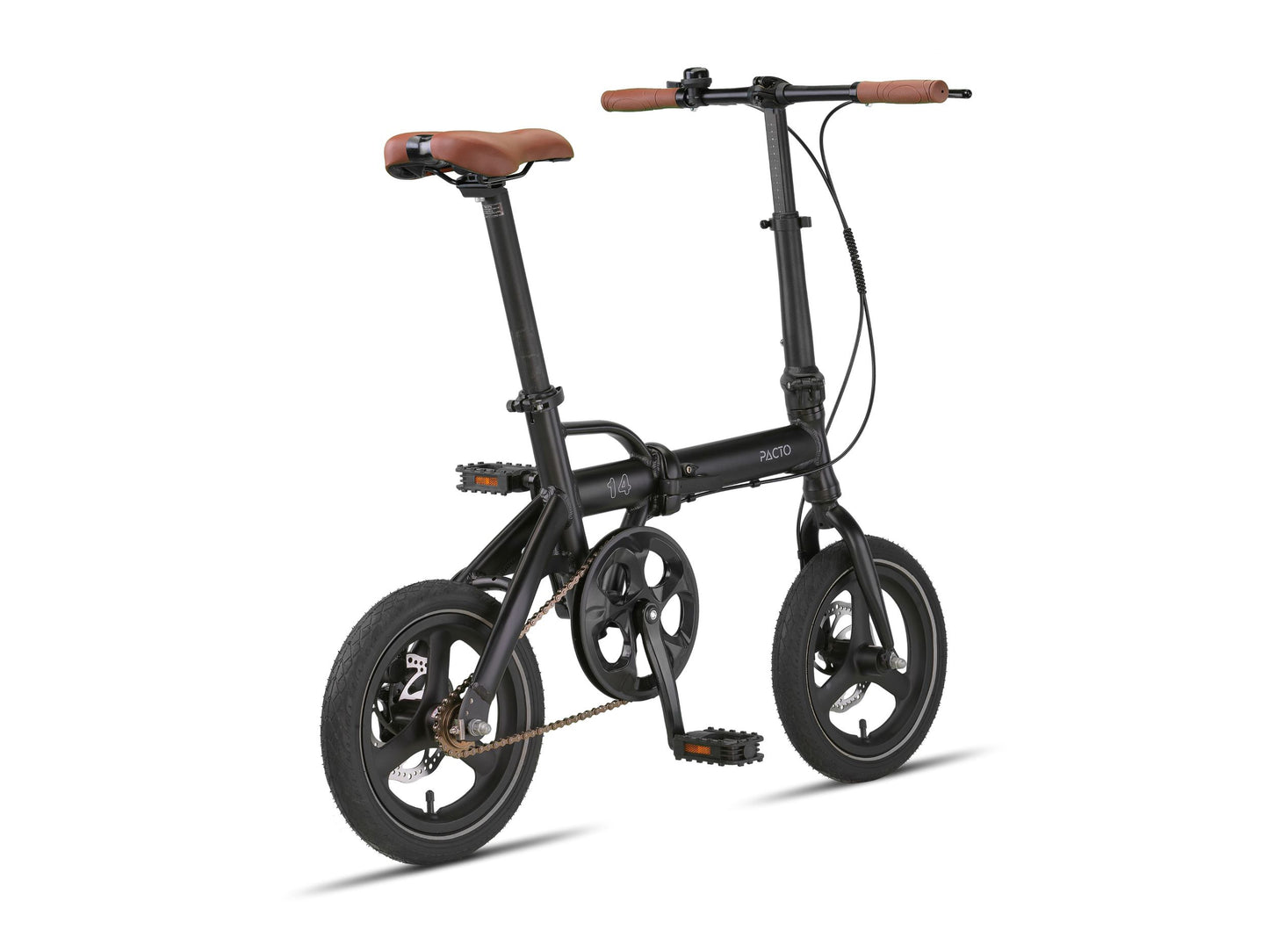PACTO - 14 - Folding Bike - Black/ Army Green