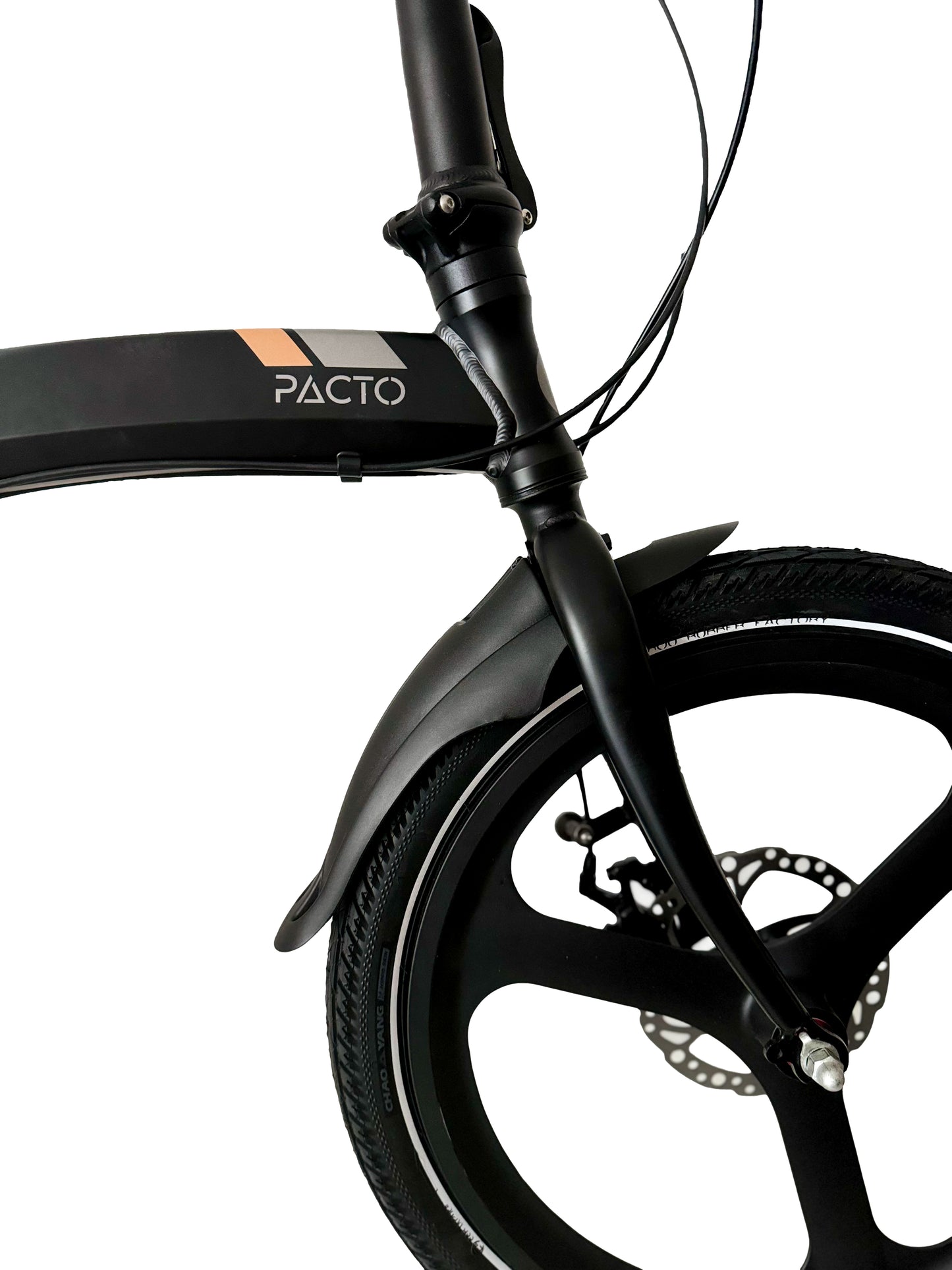 PACTO Folding bike Mudguard set 20 inch Black