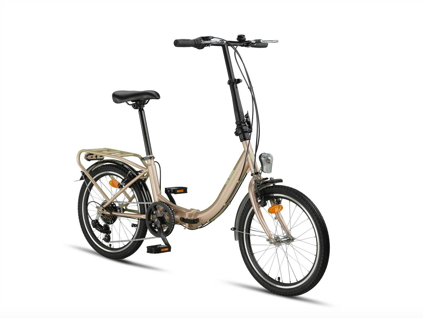 PACTO EIGHT opvouwbare vouwfiets lichtgewicht 20 inch met lage instap en 6 Shimano versnellingen, geschikt voor trein, auto of camper
PACTO EIGHT folding bike – lightweight 20-inch with low step and 6-speed Shimano gears, ideal for train, car or camper travel