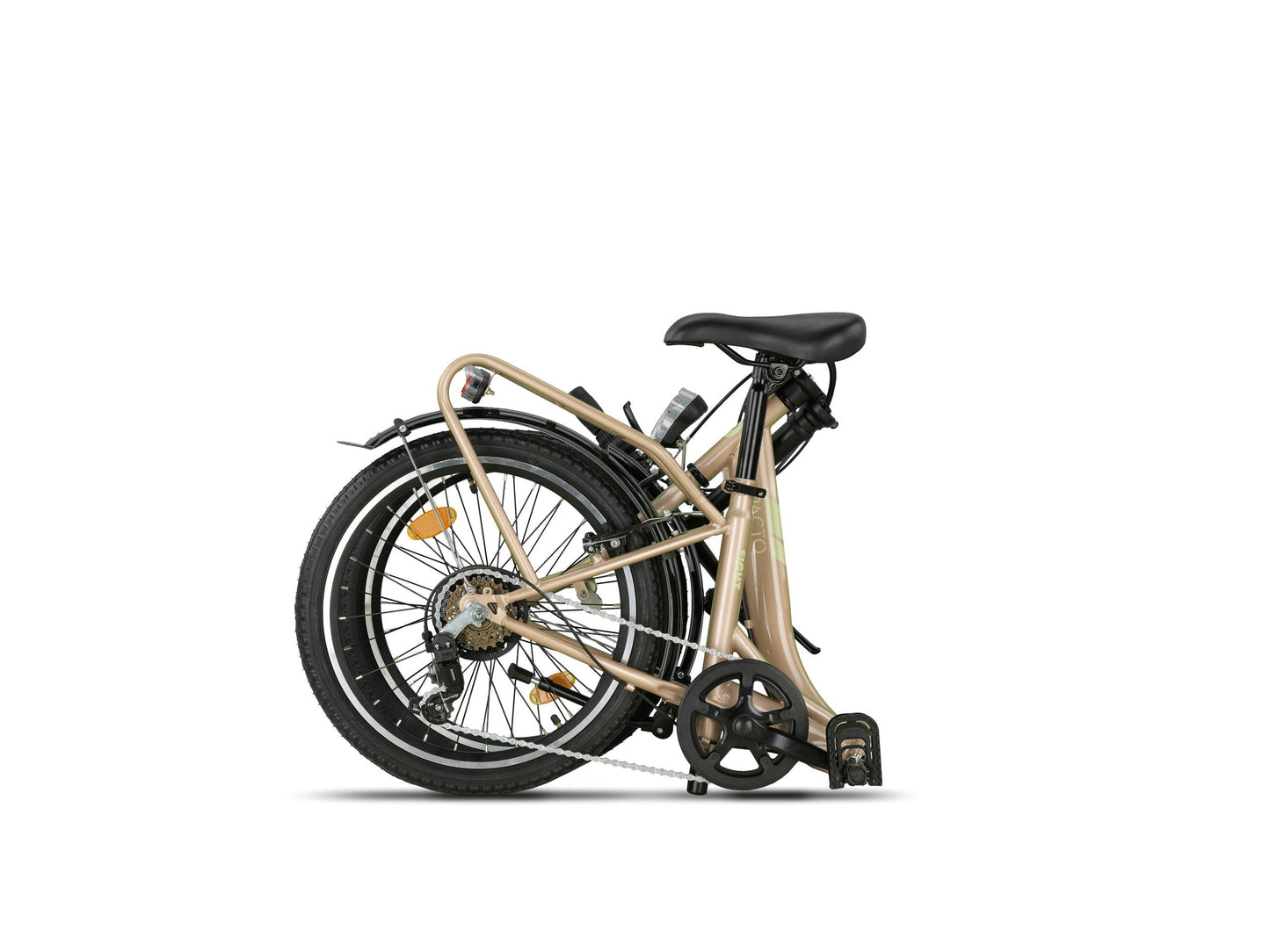 PACTO EIGHT opvouwbare vouwfiets lichtgewicht 20 inch met lage instap en 6 Shimano versnellingen, geschikt voor trein, auto of camper
PACTO EIGHT folding bike – lightweight 20-inch with low step and 6-speed Shimano gears, ideal for train, car or camper travel