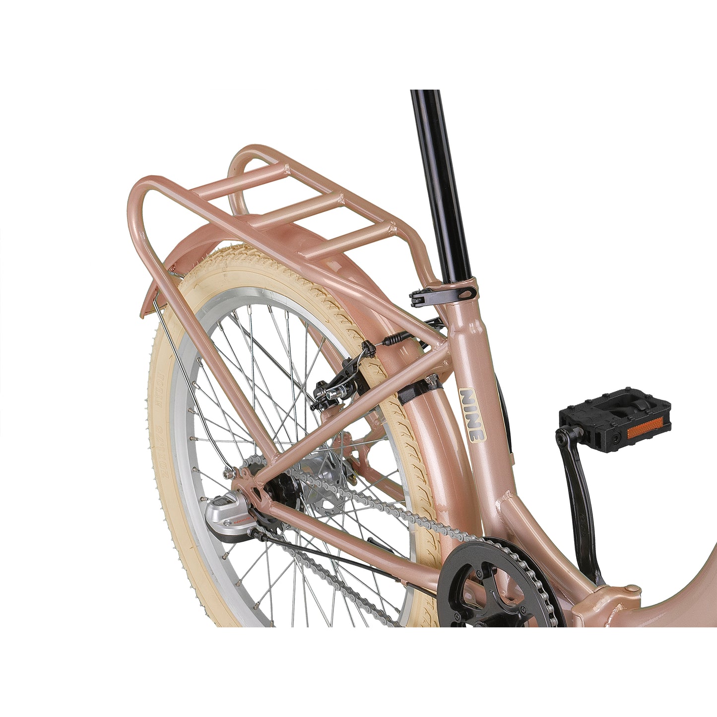 PACTO NINE – Vouwfiets - 20 inch - Lage instap - Shimano Nexus 3 - Lavender/Patrol Green/Black