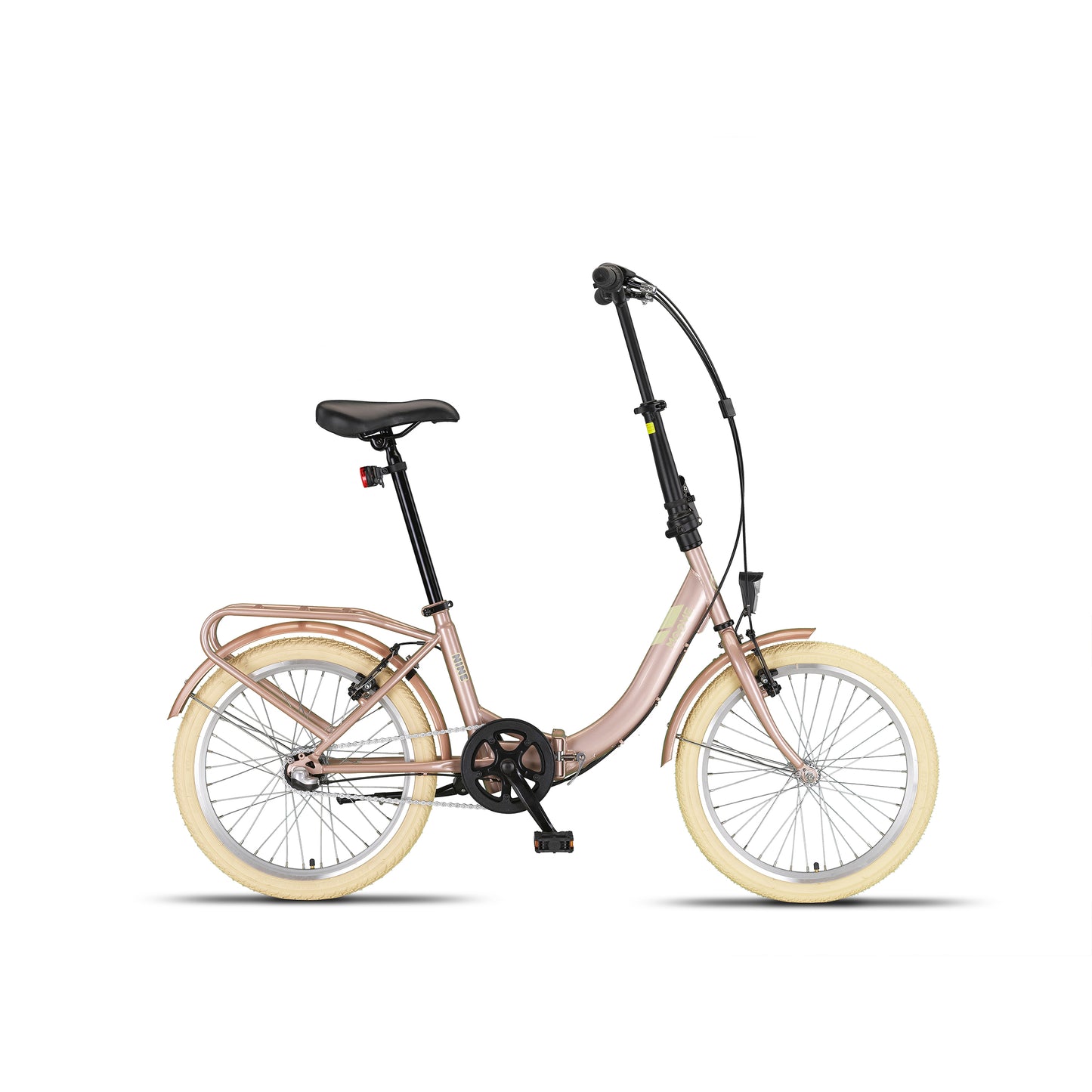 PACTO NINE – Vouwfiets - 20 inch - Lage instap - Shimano Nexus 3 - Lavender/Patrol Green/Black