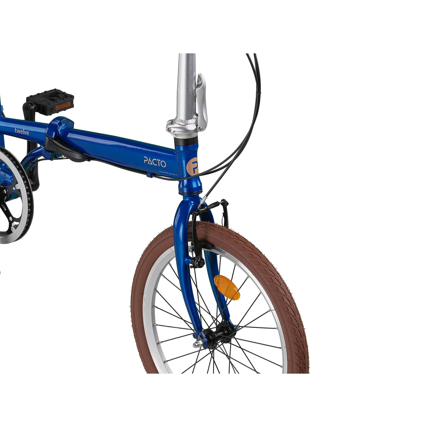 PACTO TWELVE – Folding Bike - 20 inch - Shimano 6 Speed - Dark Blue/Green