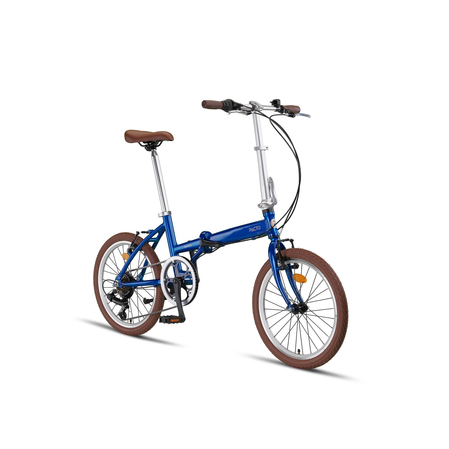 PACTO TWELVE – Folding Bike - 20 inch - Shimano 6 Speed - Dark Blue/Green