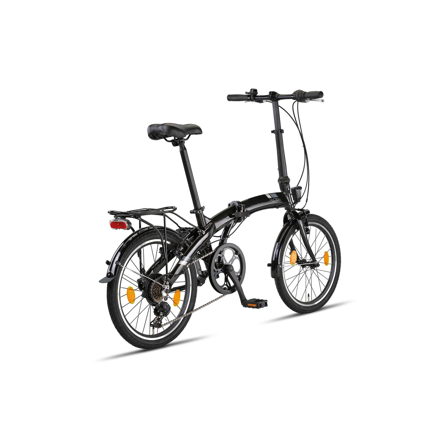 PACTO - Three - Folding Bike - Black/ Light blue