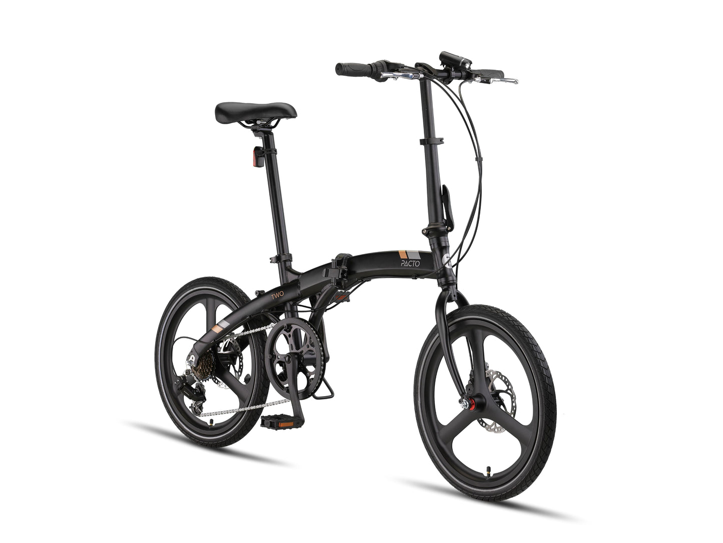 PACTO - Two - Folding Bike - Black/ Orange