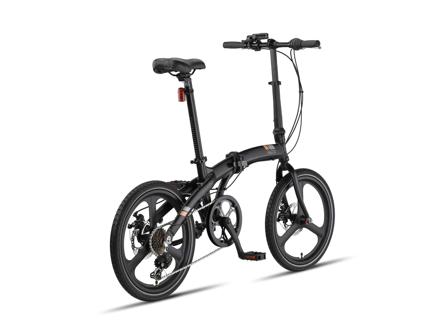 PACTO - Two - Folding Bike - Black/ Orange