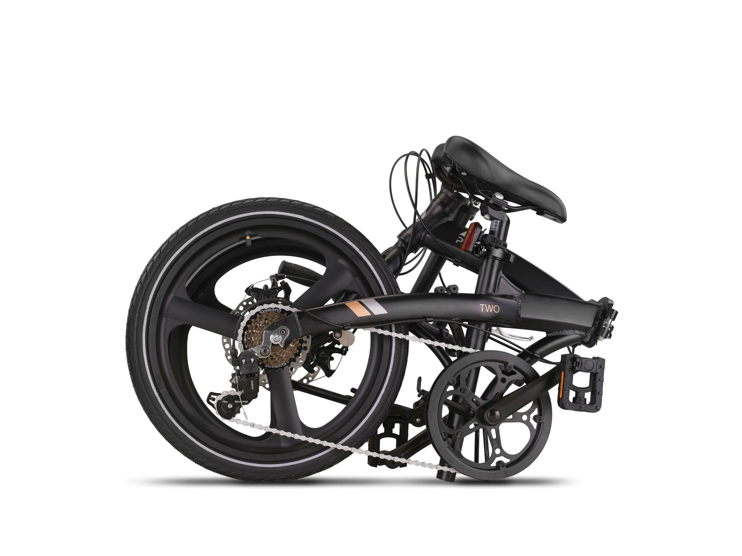 PACTO - Two - Folding Bike - Black/ Orange