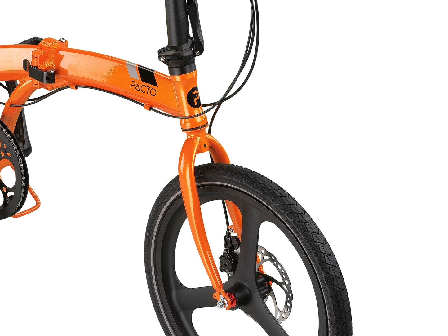 PACTO - Two - Folding Bike - Orange/ Black