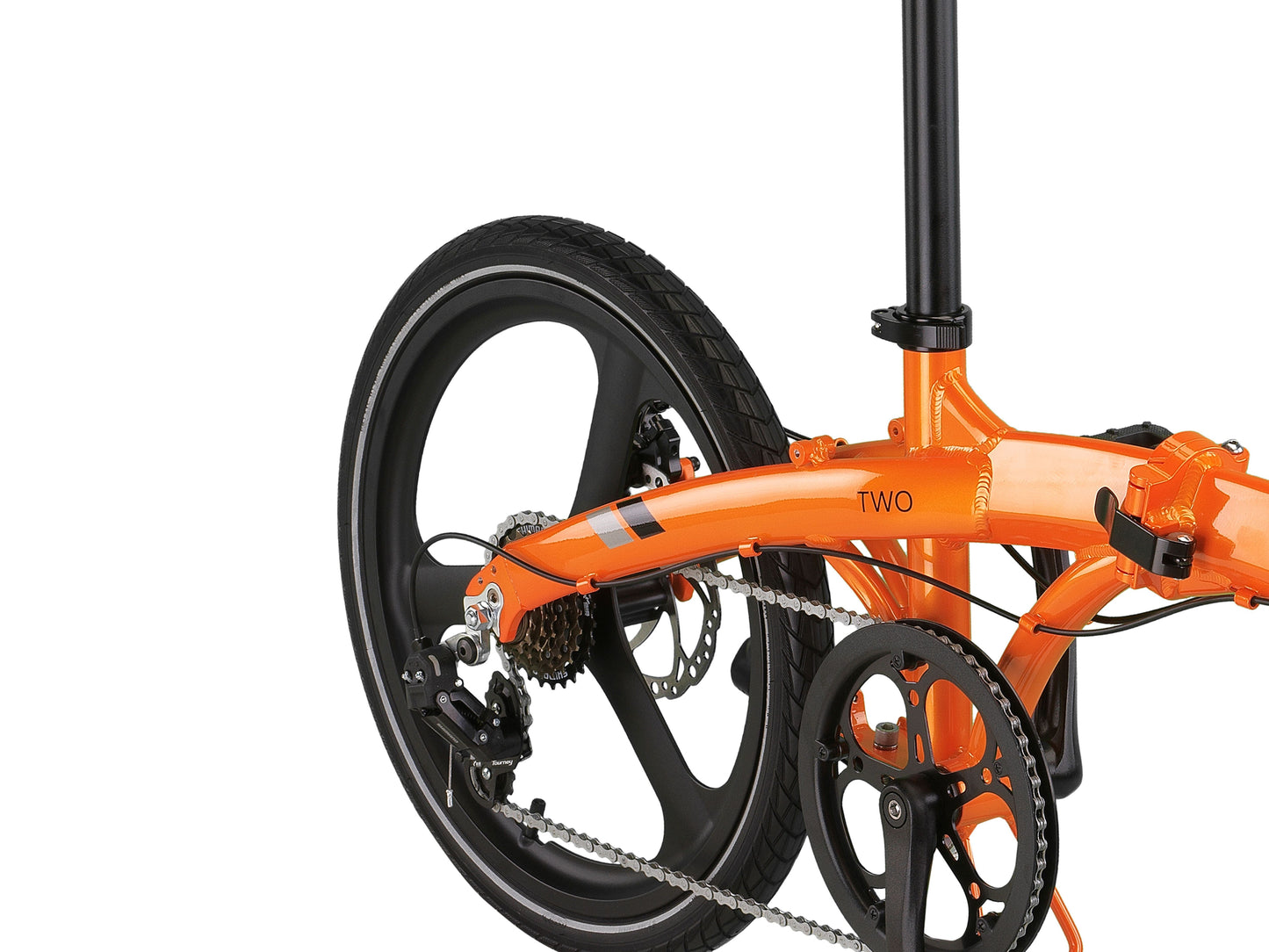 PACTO - Two - Folding Bike - Orange/ Black