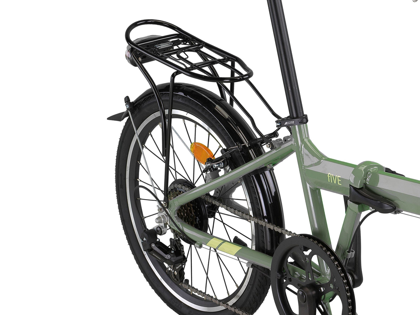 PACTO - Five - Folding Bike - Retro Green/ Black