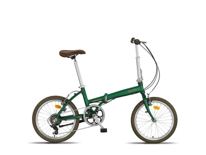 PACTO TWELVE – Folding Bike - 20 inch - Shimano 6 Speed - Dark Blue/Green