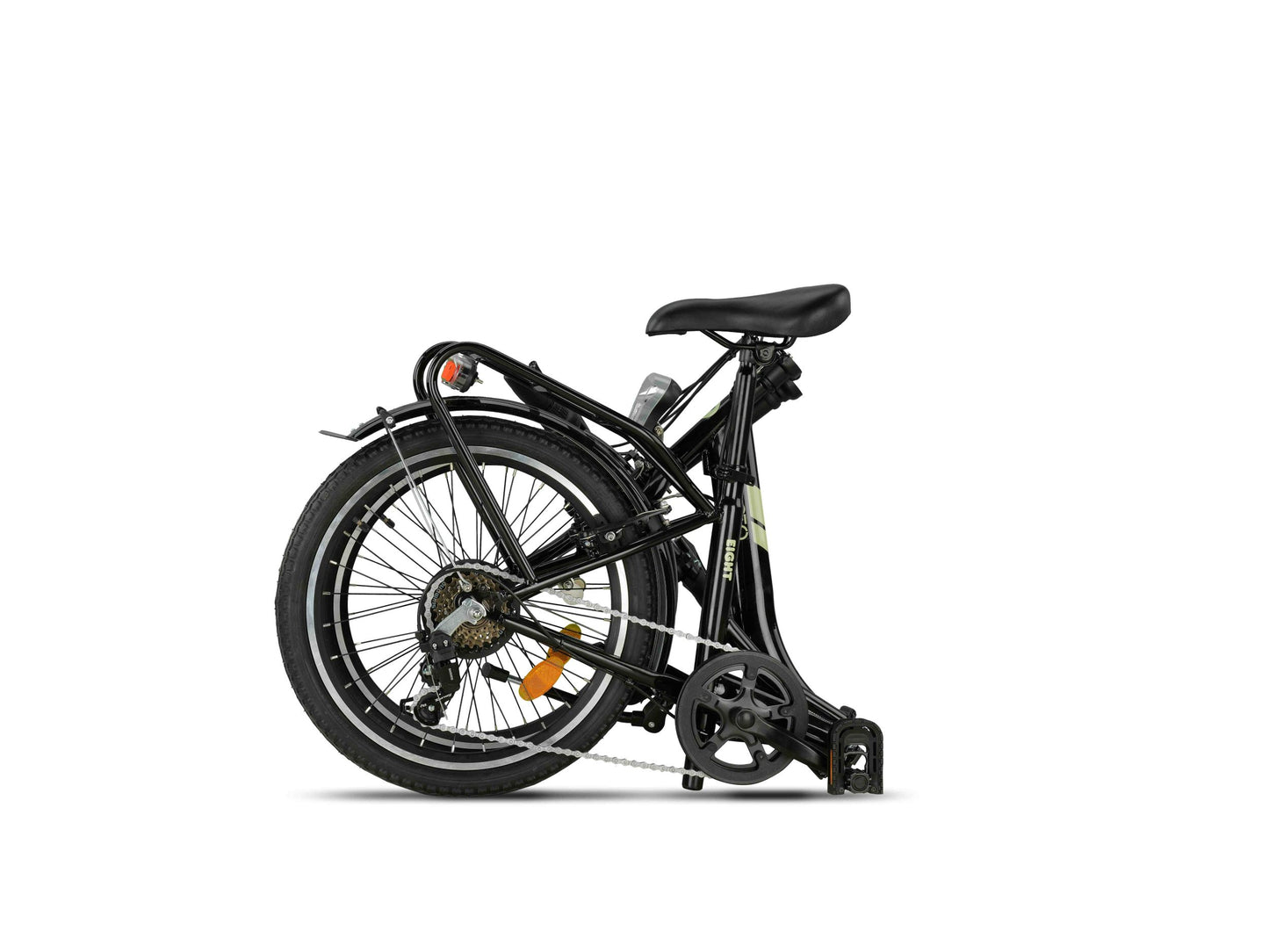 PACTO EIGHT – Folding Bike - 20 inch - Low step - 6 Speed Shimano - Black/Patrol Green/Lavender