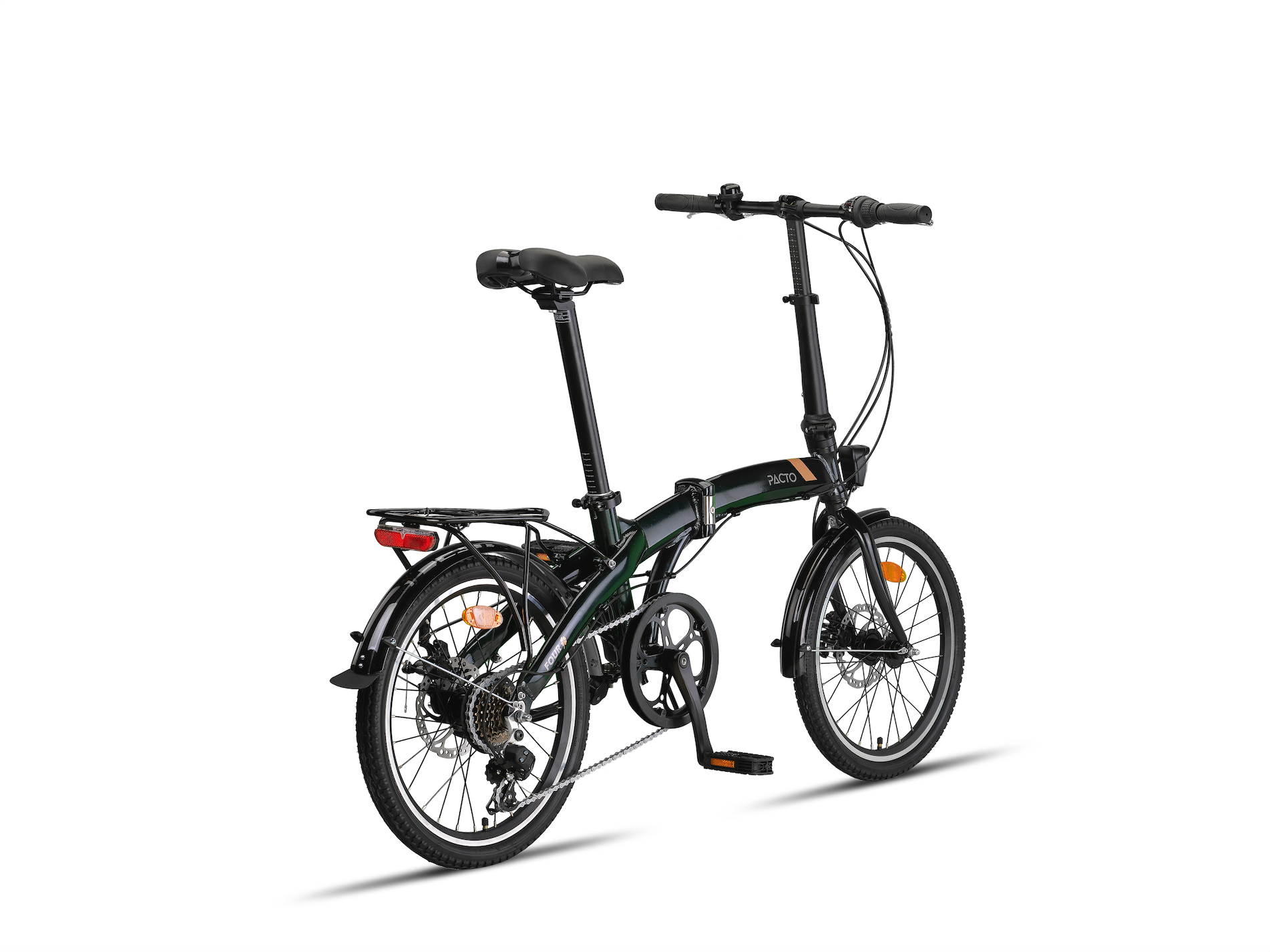 quick fold easy travel klapprad PACTO FOUR S – Folding Bike - 20 inch - 6 speed Shimano