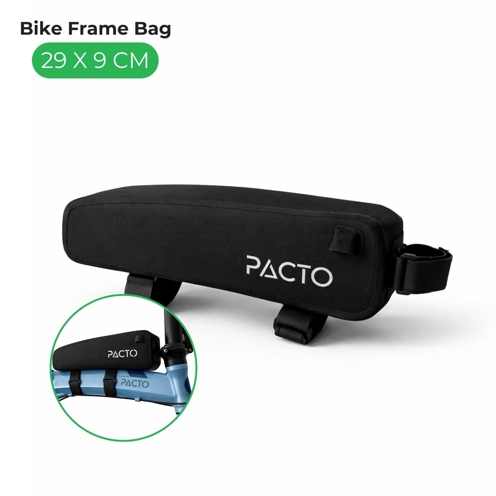 PACTO - Frame bag - black - 1,7L - frame tas - fietstas - 