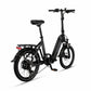 PACTO E-ONE – Elektro-Faltrad – 20 Zoll – Shimano 7-Gang-Schaltung – Tiefeinsteiger-Rahmen – Schwarz