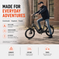 PACTO E-ONE - Electric Folding Bike - 20 inch - Shimano 7 Speed Derailleur - Low entry Frame - Black