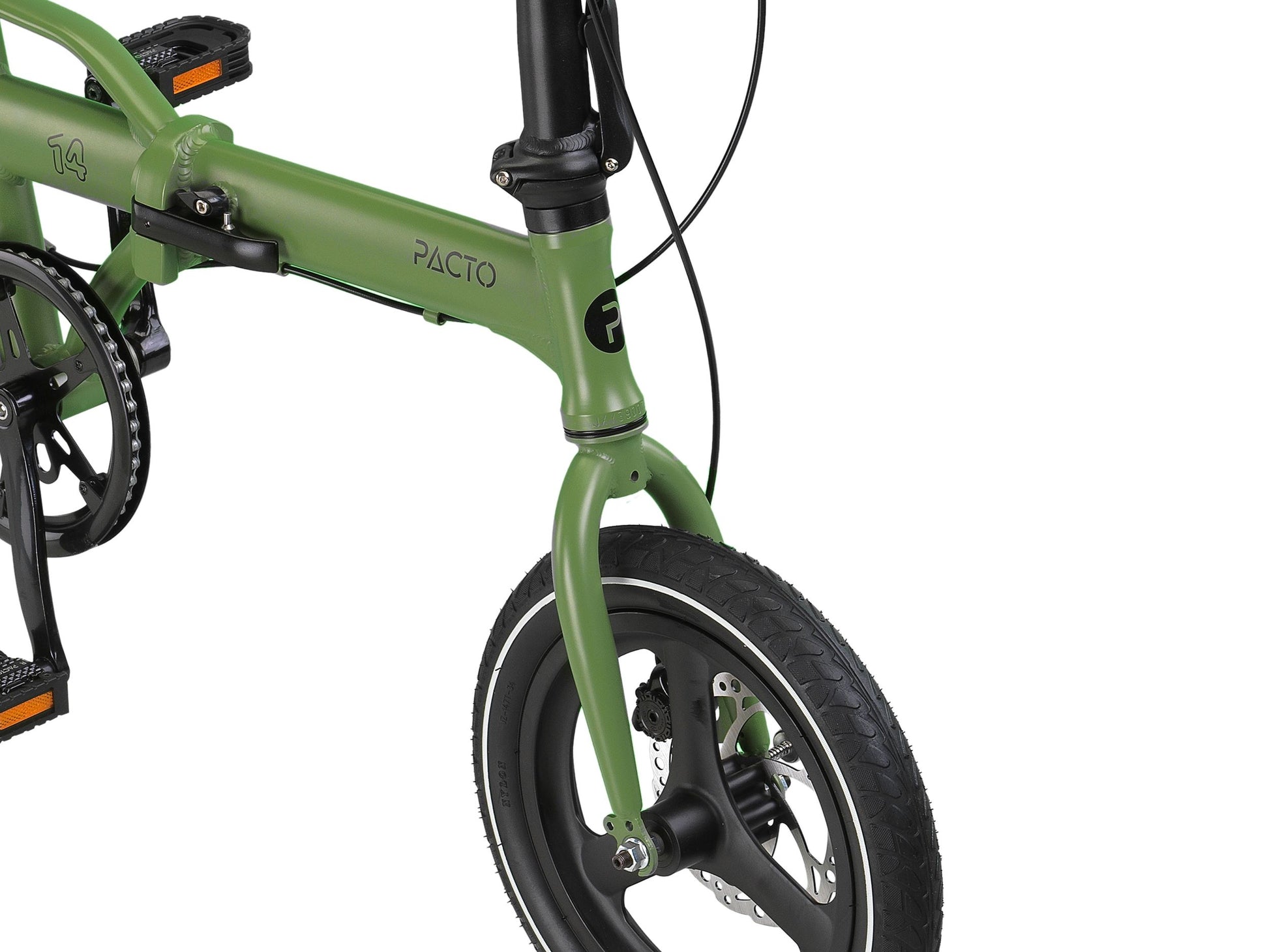 PACTO FOURTEEN – Klapprad – Ultraleicht – 14 Zoll – Grün/Schwarz