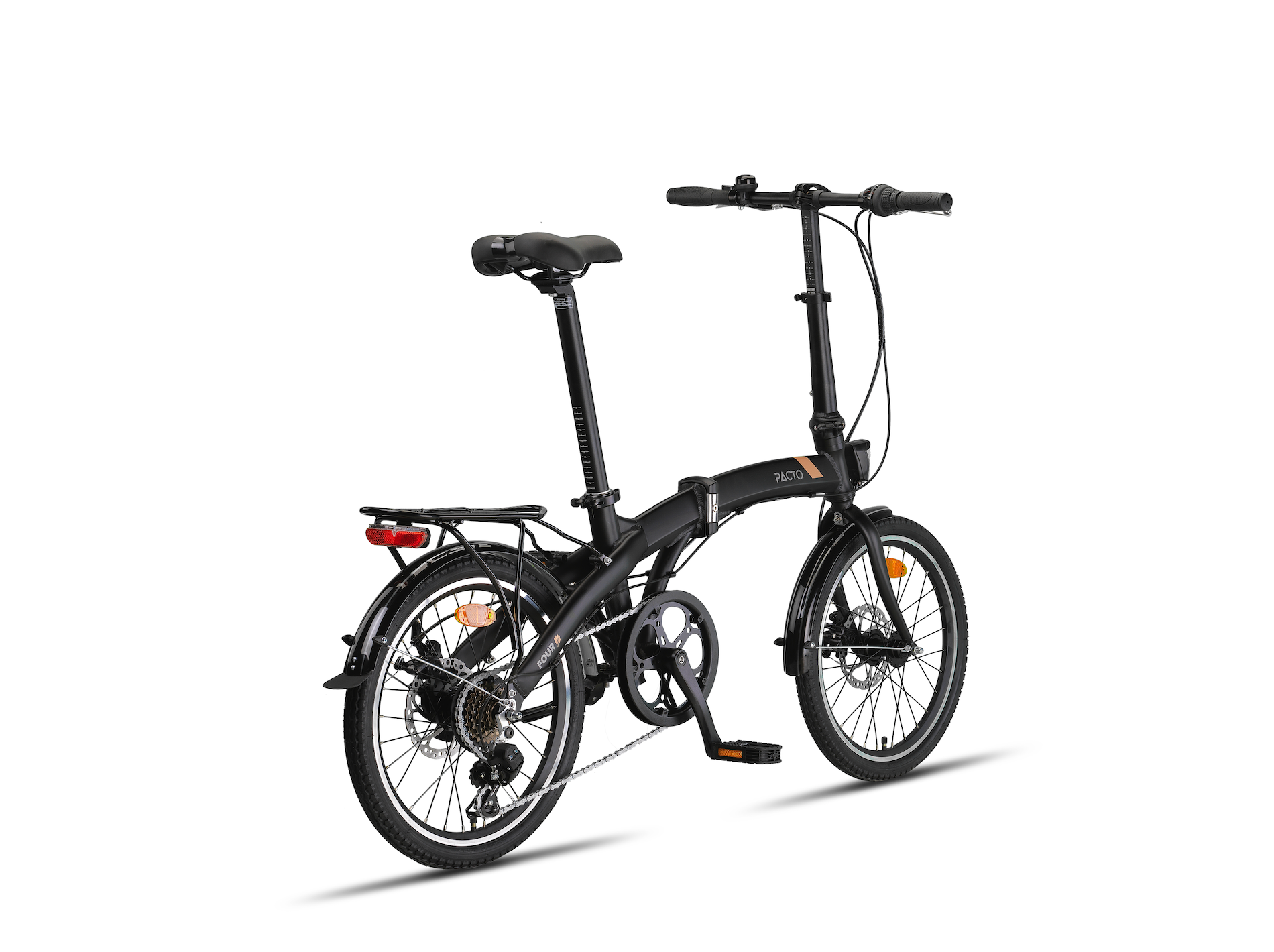 fischer klapprad test PACTO FOUR S – Faltrad – 20 Zoll – 6-Gang Shimano – Schwarz/Grün