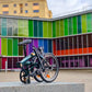 Compact PACTO FOUR S folding bike for city commuting, lightweight foldable bicycle