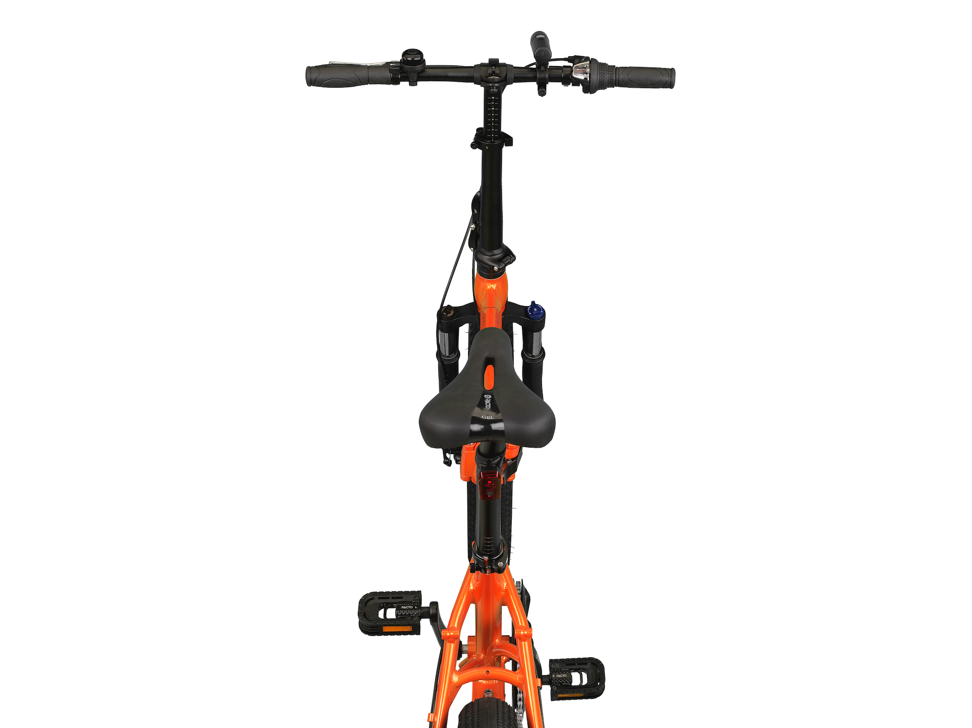 the one klapprad PACTO ONE – Faltrad – 20 Zoll – Fat Tires – Orange/Schwarz