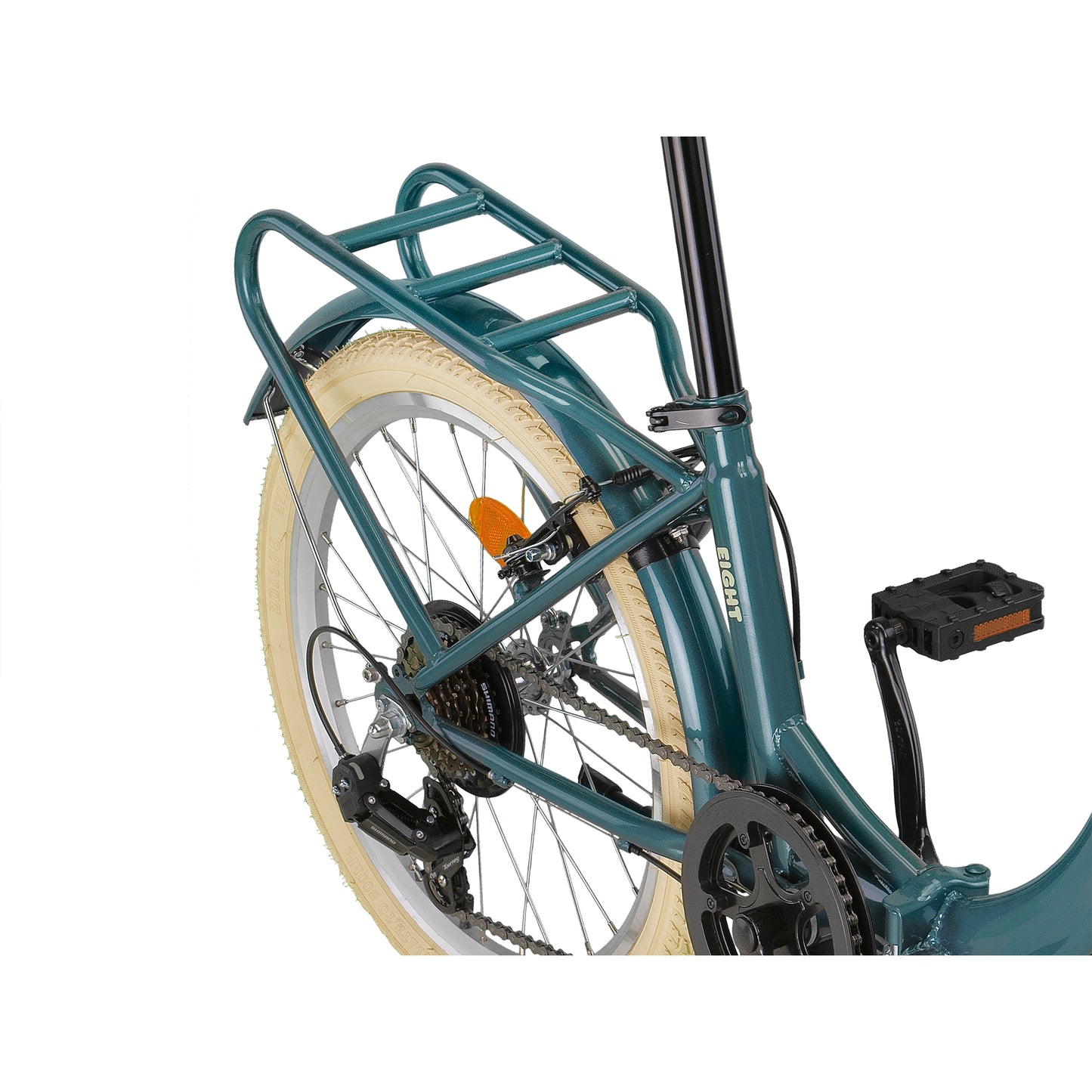 PACTO - Eight - Vouwfiets - Patrol Green/ Lavender/ Black