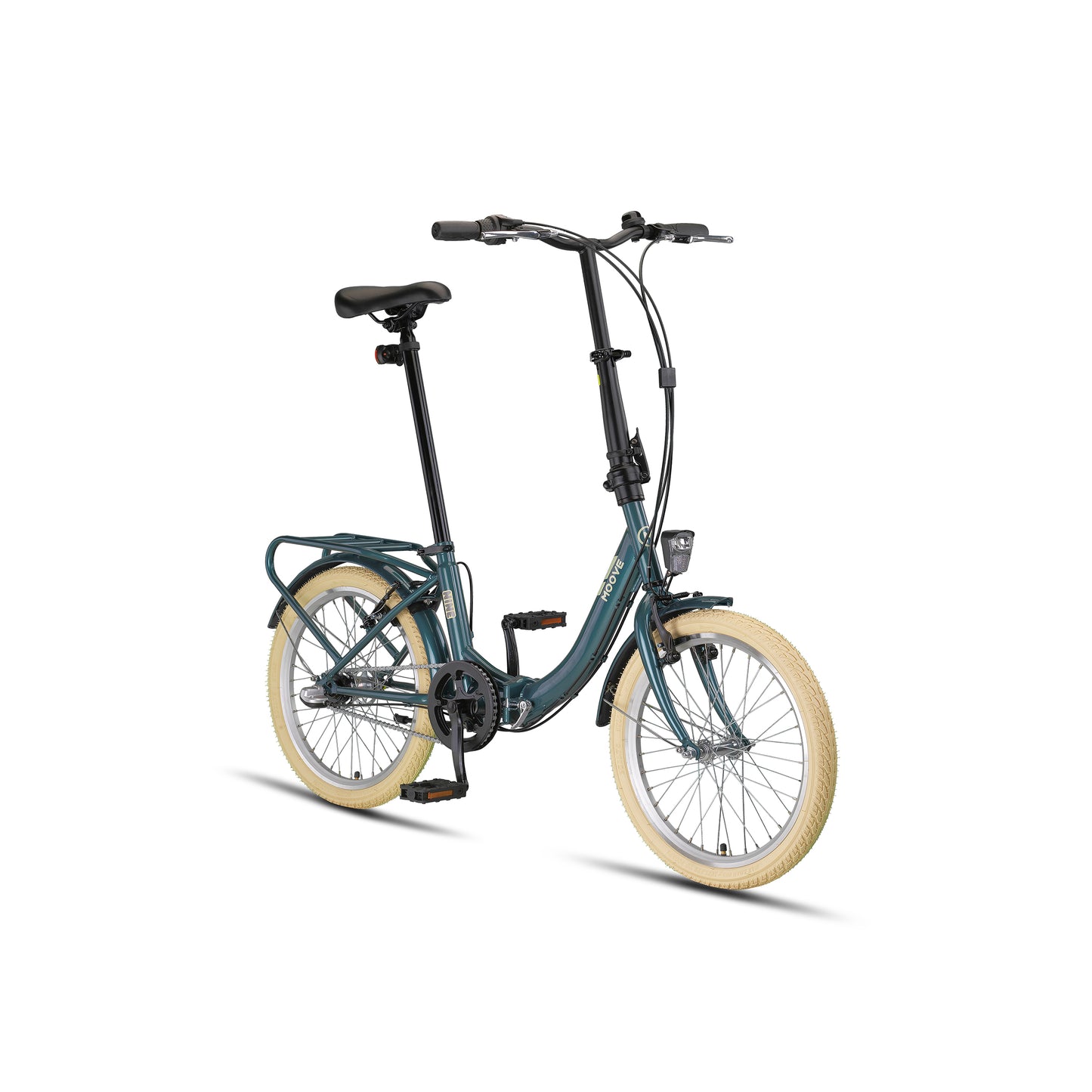 PACTO NINE – Vouwfiets met lage instap en Shimano Nexus 3 (Patrol Green / Zwart / Lavendel)