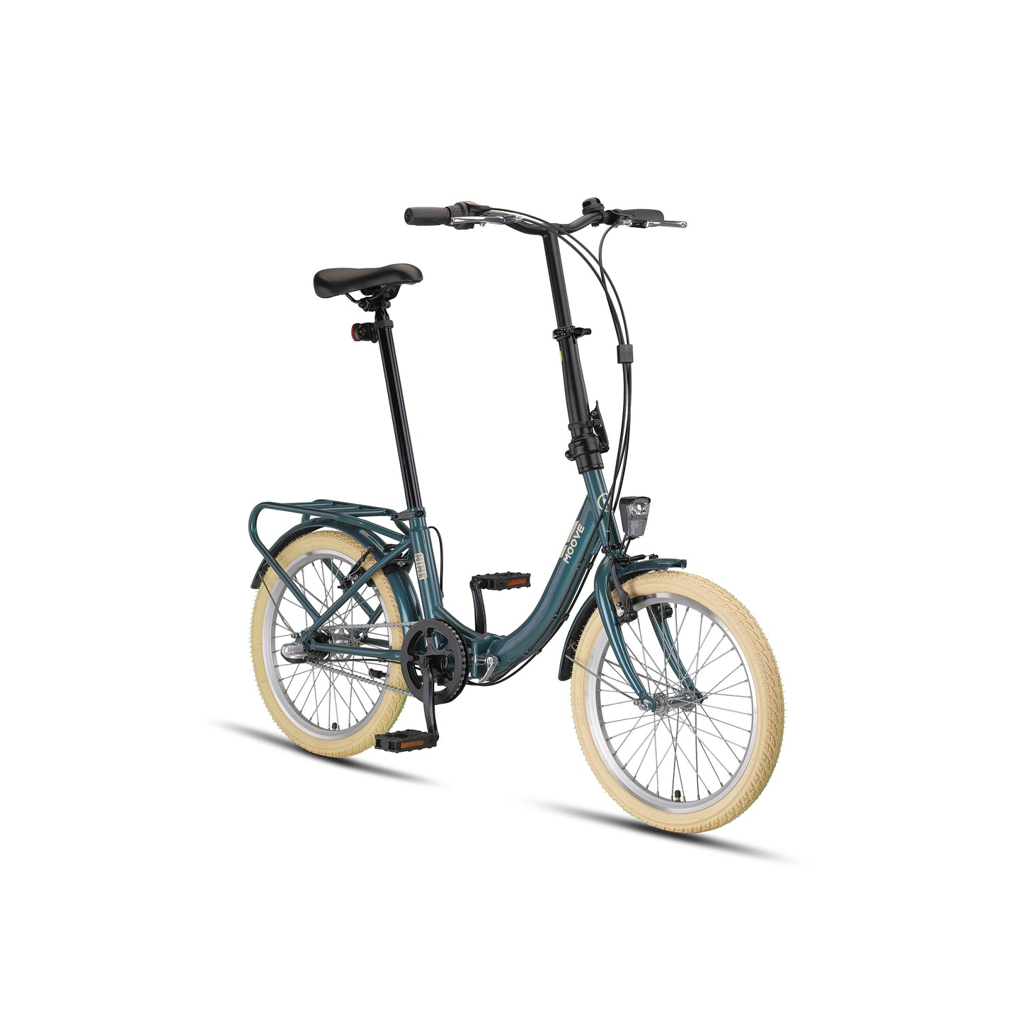 PACTO - Nine - Folding Bike - Patrol Green/ Black/ Lavender