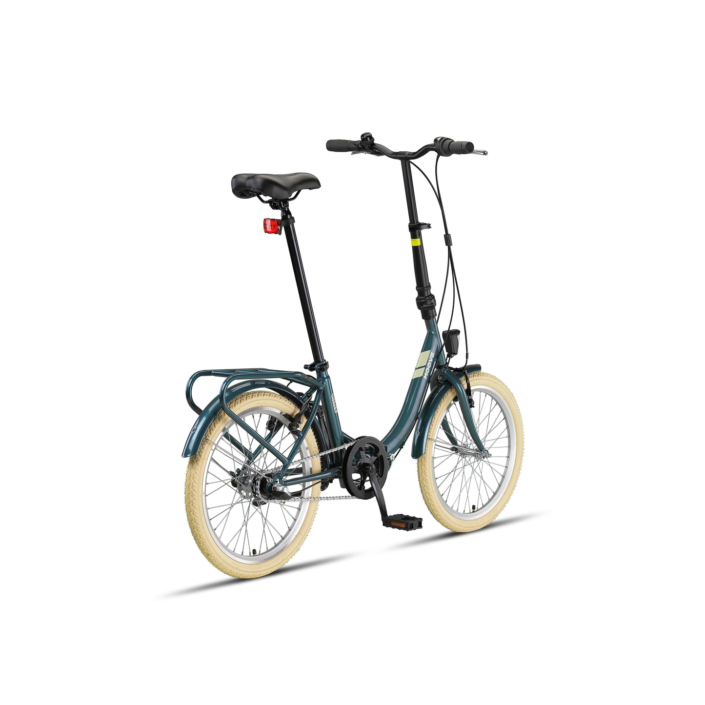 PACTO NINE – Vouwfiets met lage instap en Shimano Nexus 3 (Patrol Green / Zwart / Lavendel)