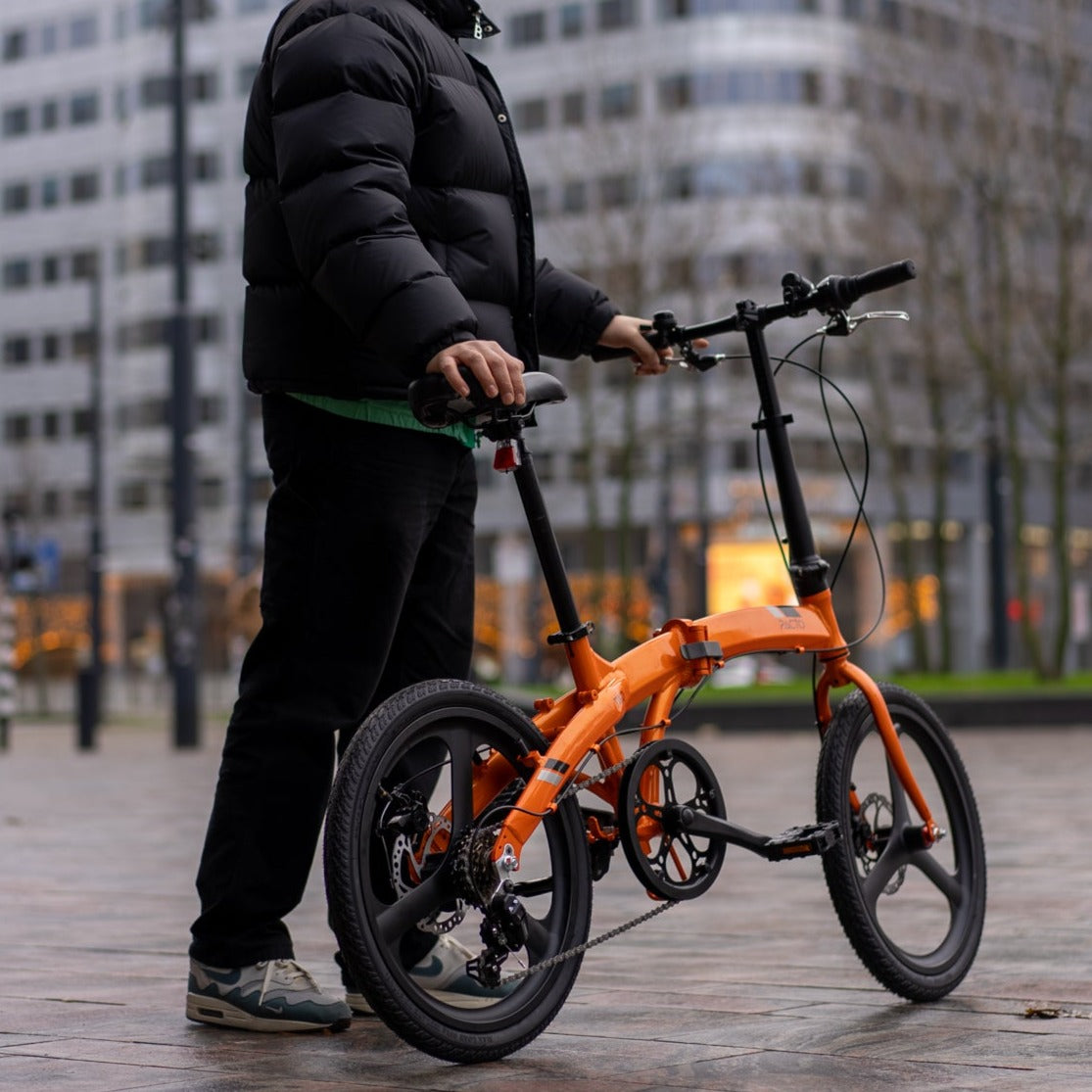 PACTO - Two - Folding Bike - Orange/ Black