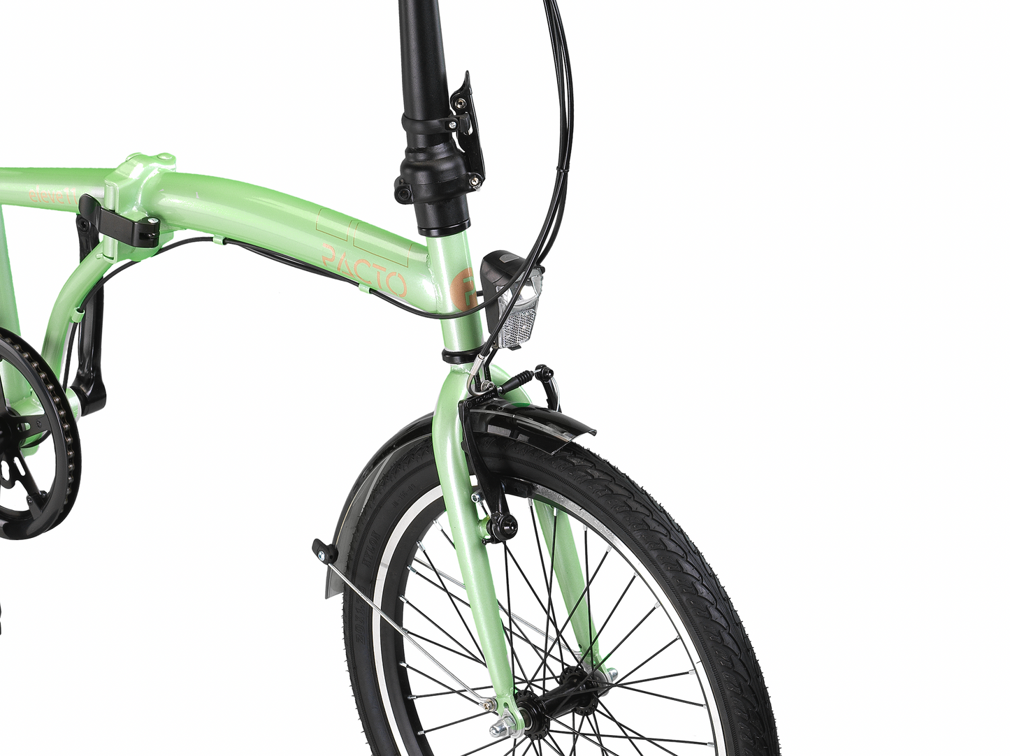 PACTO - Eleven - Folding Bike - Mint/ Black