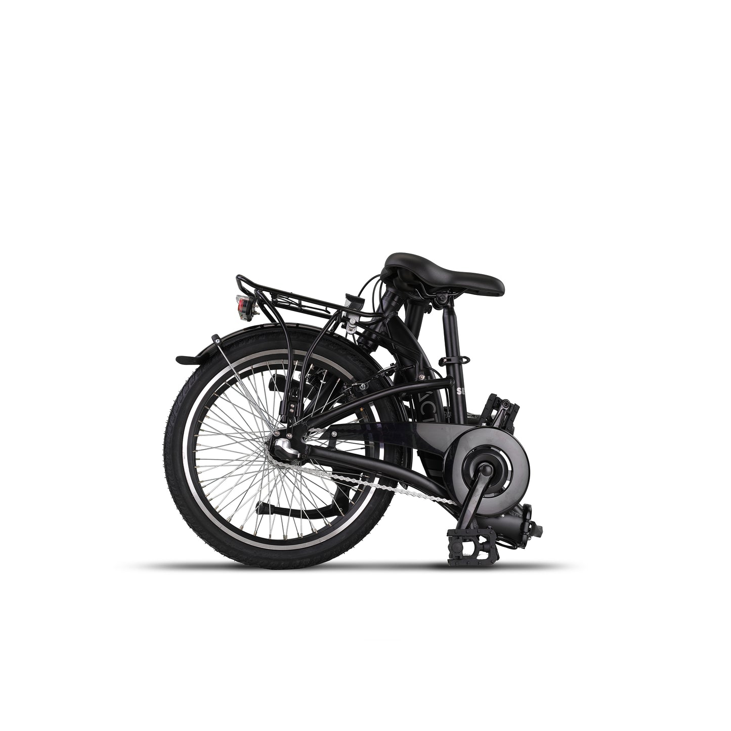 PACTO - Seven - Folding Bike - Black / Patrol Blue