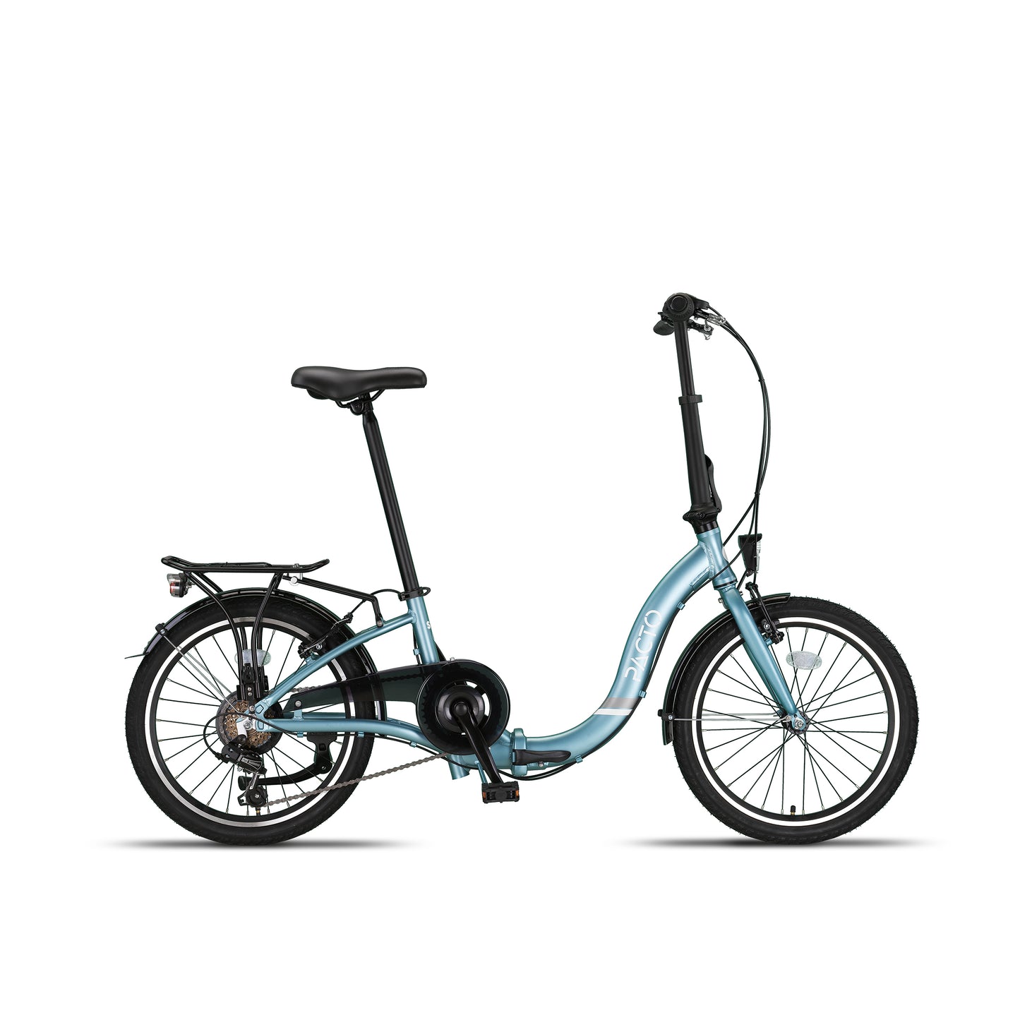 PACTO - Six - Folding Bike - Black/ Patrol Blue