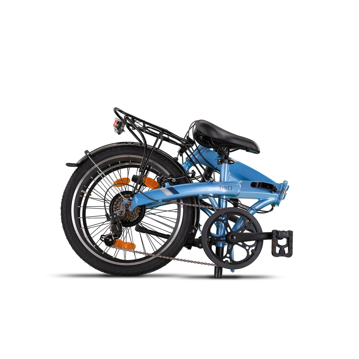 PACTO - Three - Folding Bike - Light blue/ Black